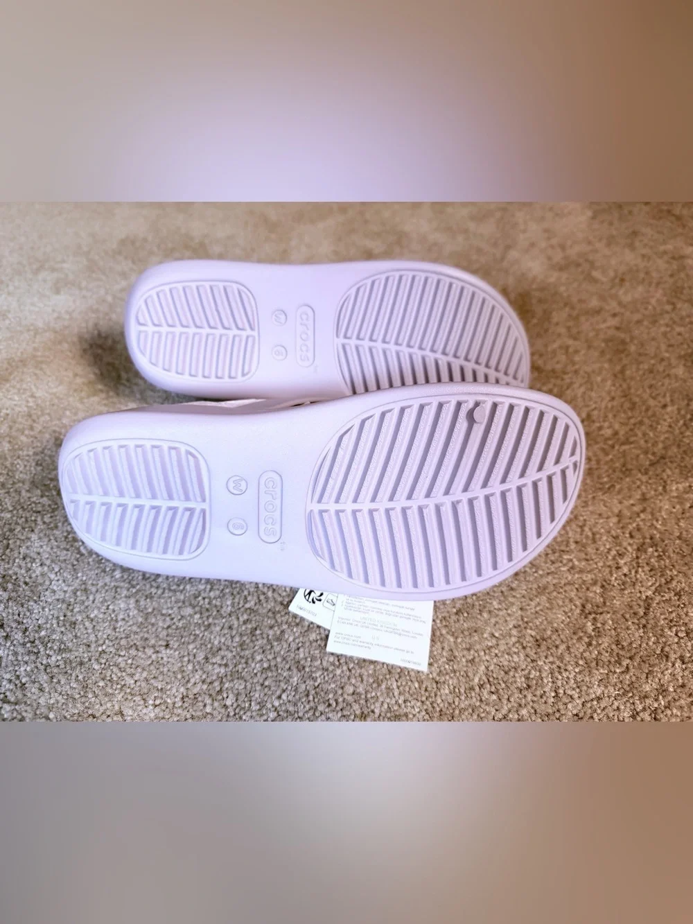 CROCS Women's Triple-Strap Getaway Sandal - Lavender - Size 6 - Picture 7 of 8